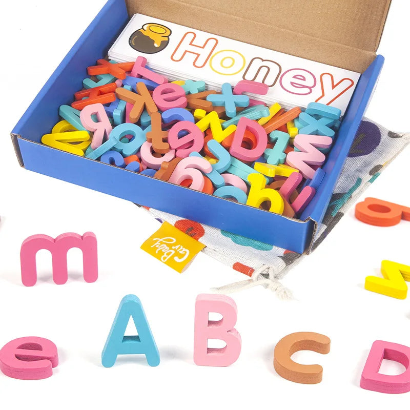 Wooden Baby Word Spelling Developmental Toy - Montessori