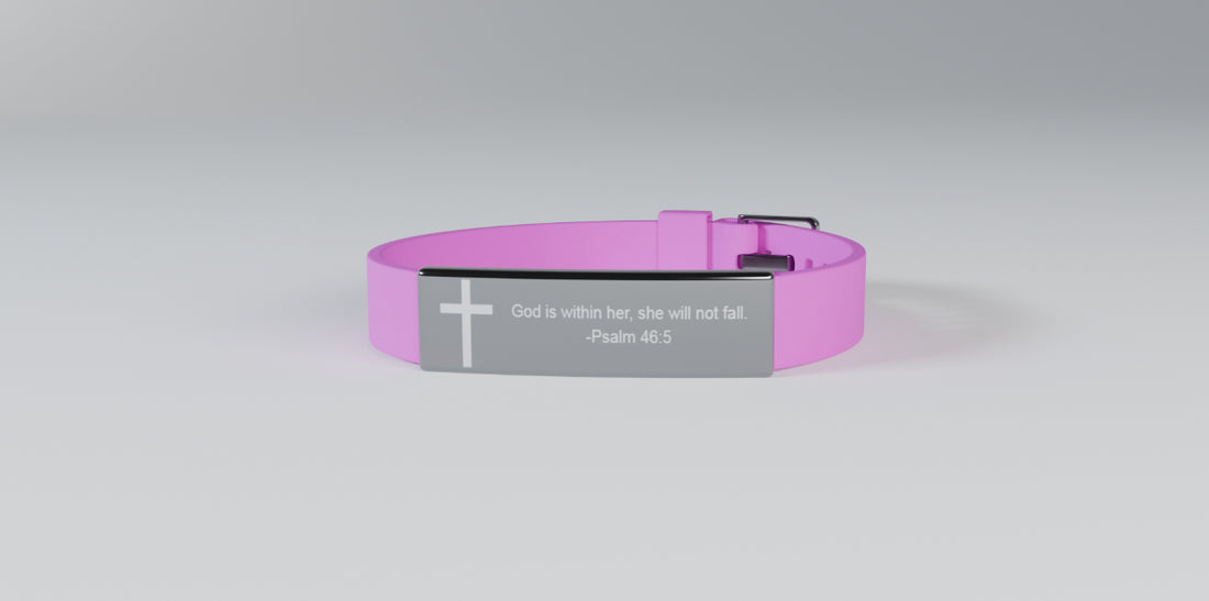 Divine Strength Silicone Bracelet – Psalm 46:5