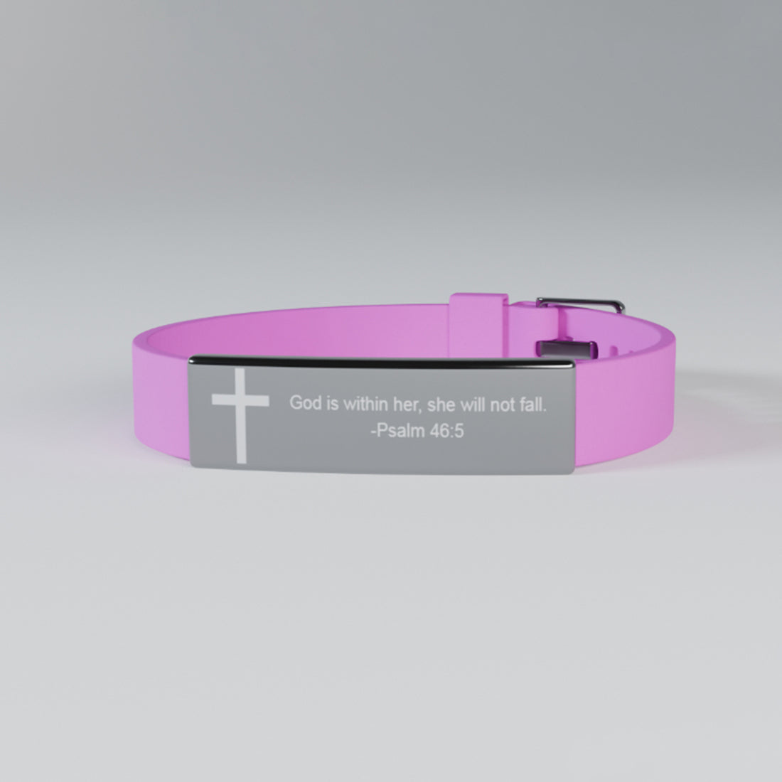 Divine Strength Silicone Bracelet – Psalm 46:5