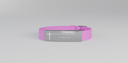 Faith &amp; Grace Inspirational Silicone Bracelet – Proverbs 31:10