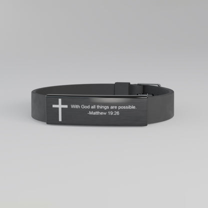 Faithful Strength Silicone Bracelet