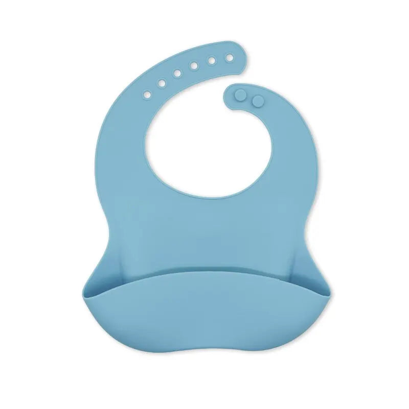 Waterproof Baby Bib, Adjustable in Blue