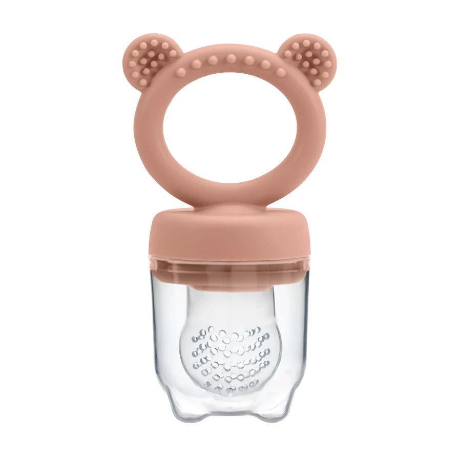 Baby Fruit Feeder Pacifier with Cover in Orange