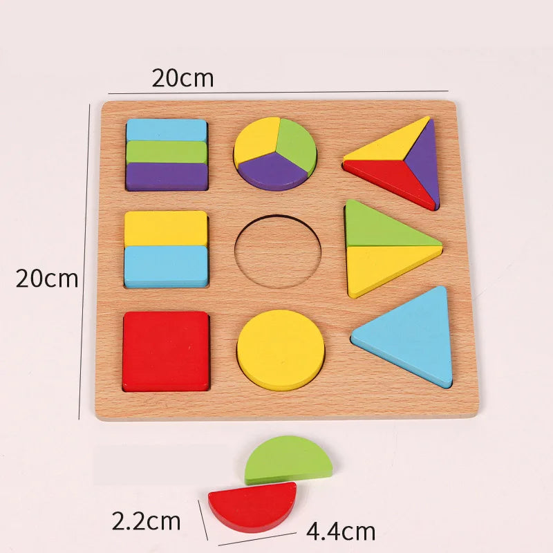 Wooden Baby Shapes Puzzle - Montessori