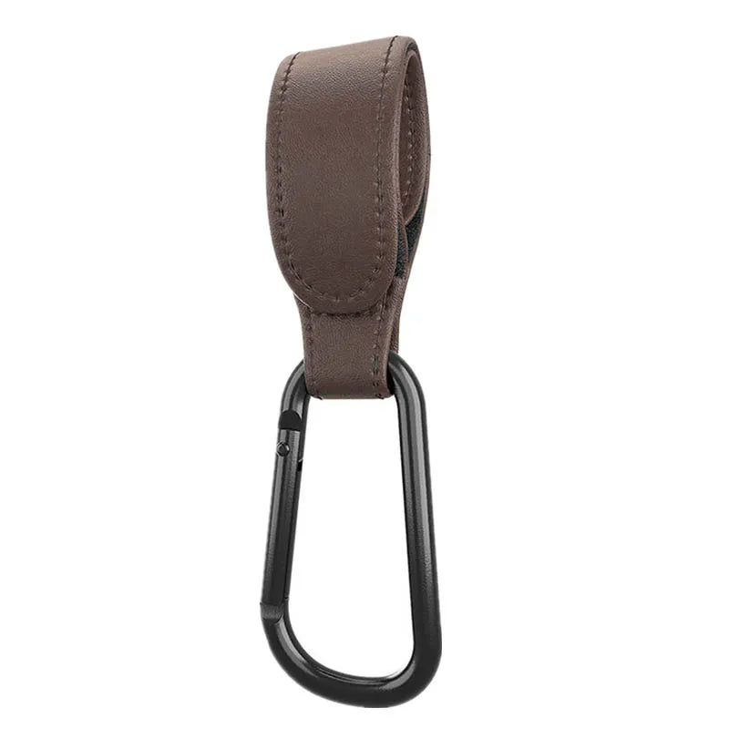 Baby Stroller Hooks for Hanging Diaper Bags in Brown