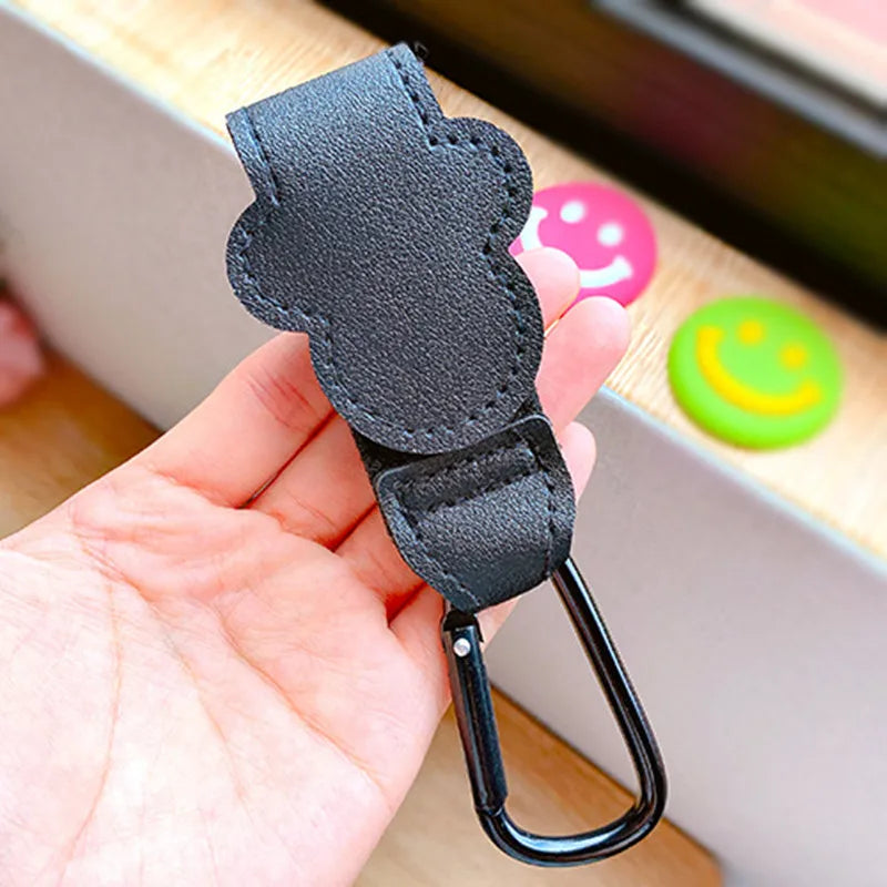 Baby Stroller Hooks for Hanging Diaper Bags in Black