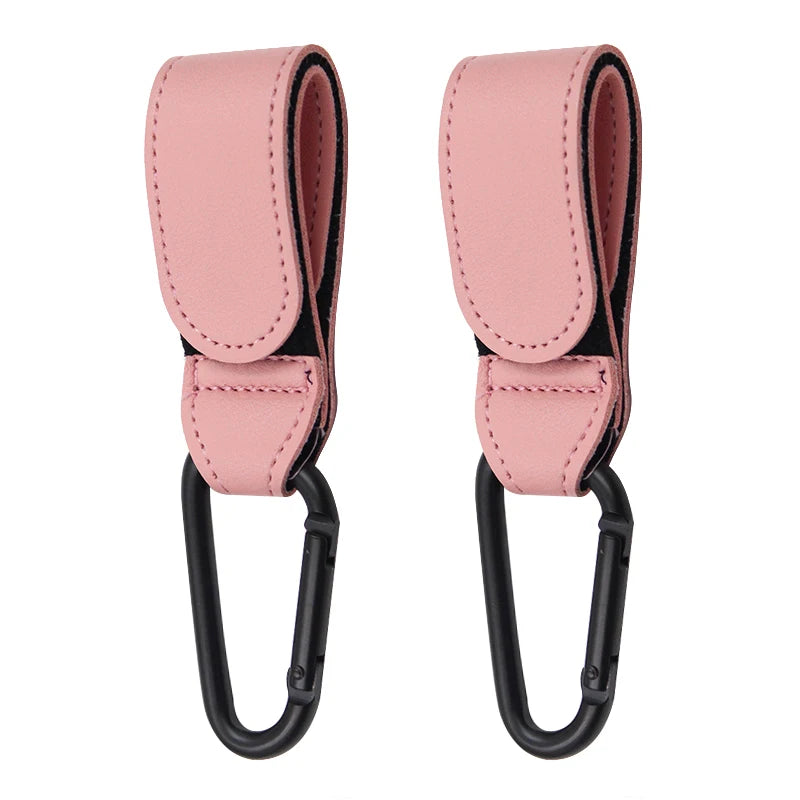 Baby Stroller Hooks for Hanging Diaper Bags in Pink