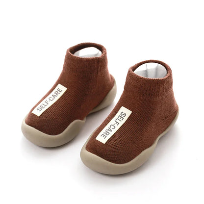 Cute Baby Walking Shoes - Non Slip in Brown