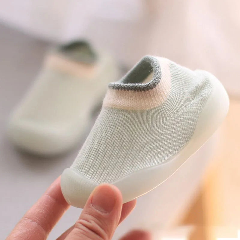 Baby Soft Sole Sock Shoes in Blue