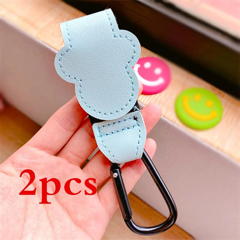 Baby Stroller Hooks for Hanging Diaper Bags in Blue