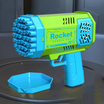 Electric Rocket Bubble Machine in Green and Blue