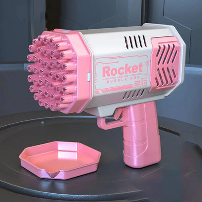 Electric Rocket Bubble Machine in Pink