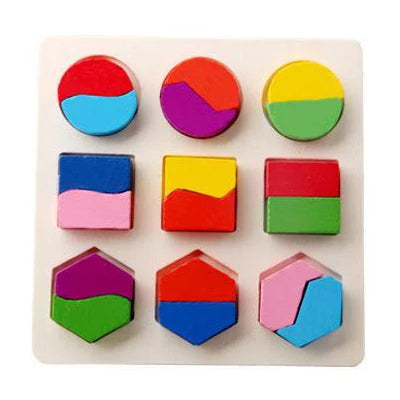 Wooden Baby Shapes Puzzle - Montessori