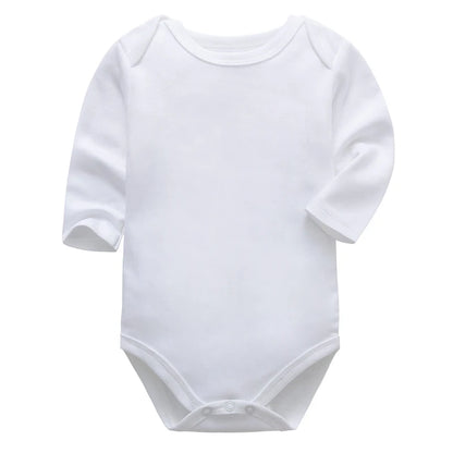 Organic Baby Cotton Romper in White