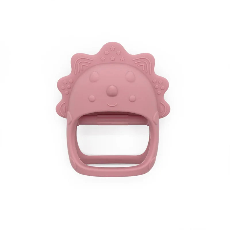 Animal Silicone Dental Care Baby Gloves in Pink