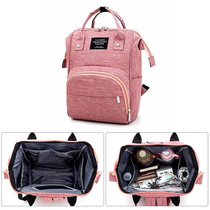 Spacious Baby Diaper Bag in Pink