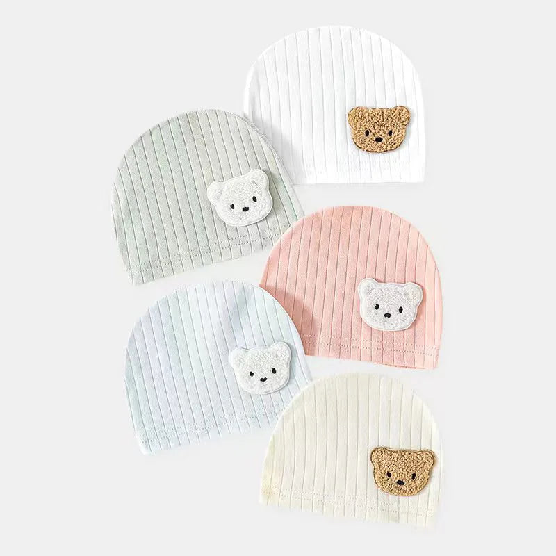 Warm Baby Beanies in Pink,  Beige , Blue, Grey , White