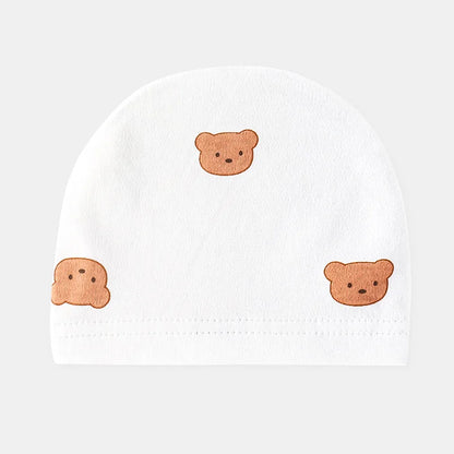 Warm  Baby Bear Beanies in White