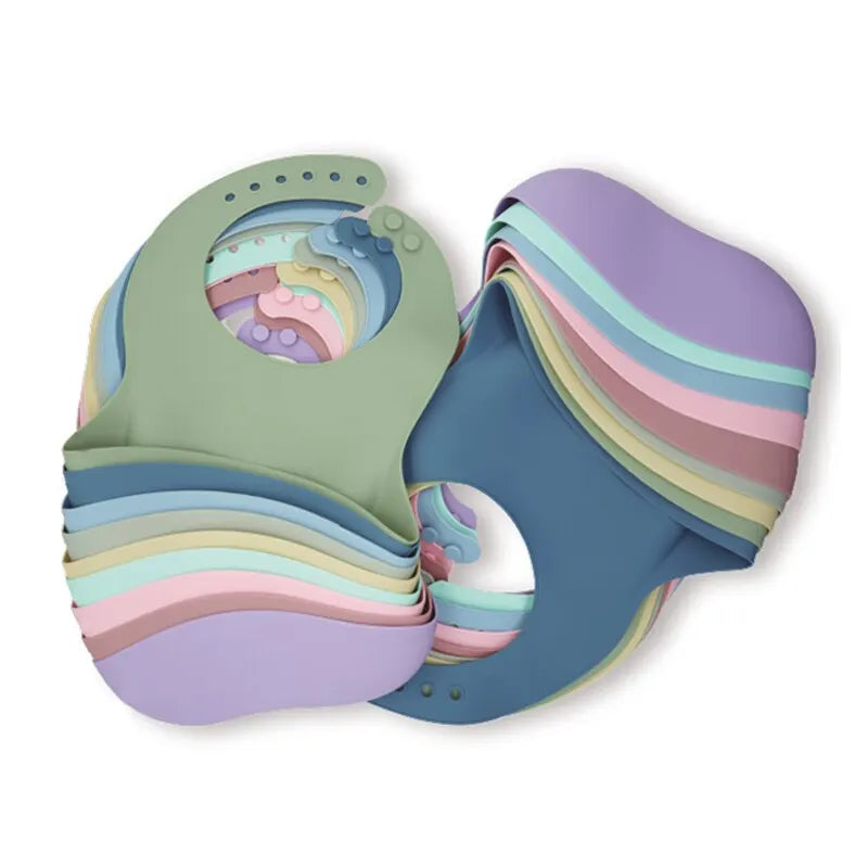 Waterproof Baby Bib, Adjustable in Multiple Colors