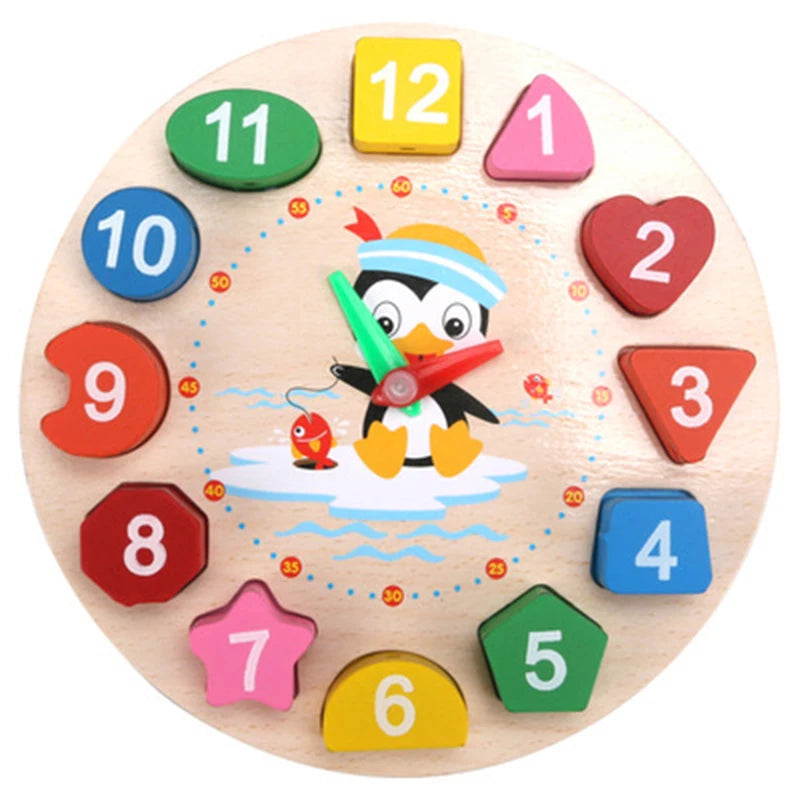 Wooden Baby Shapes and Numbers Puzzle - Montessori