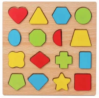 Wooden Baby Shapes Puzzle - Montessori