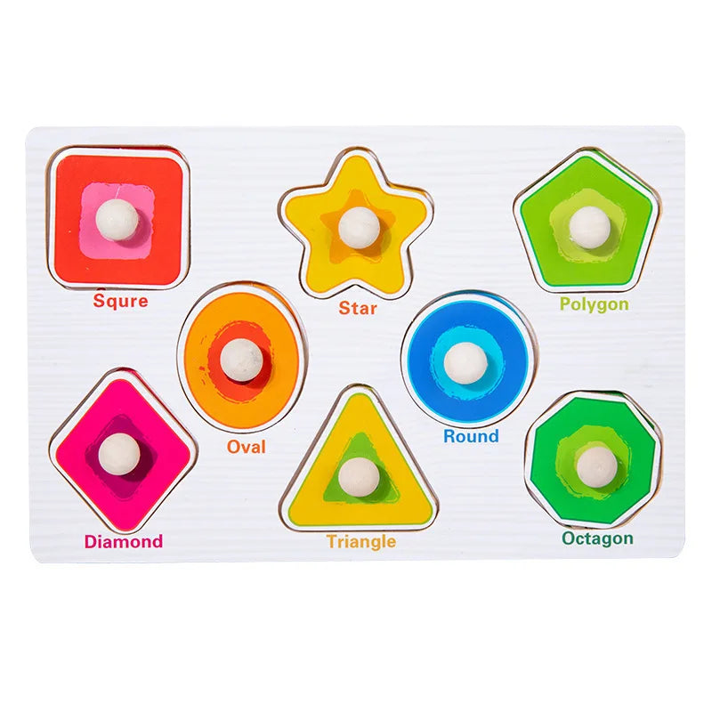 Wooden Baby Shapes Puzzle - Montessori