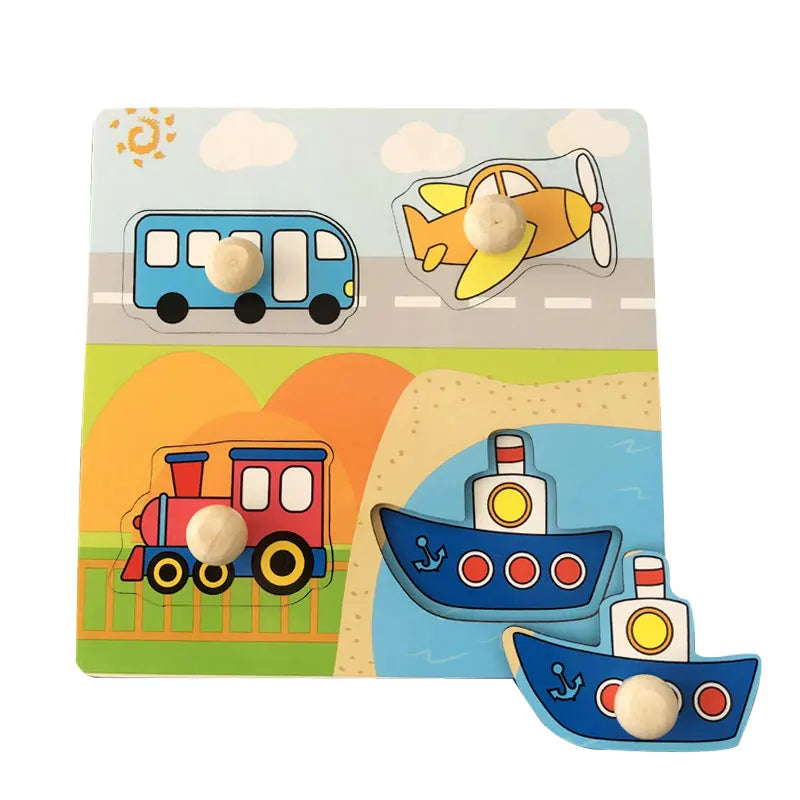 Wooden Baby Shapes Puzzle - Montessori